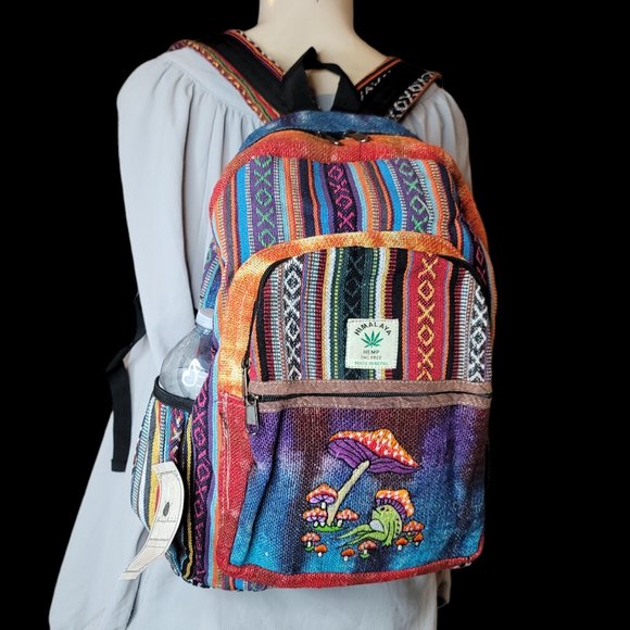 2025 Fabric Festival Bohemian Patchwork Backpack Multicolored main image 7